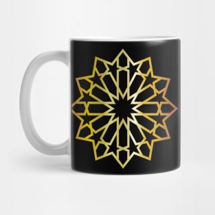 Moroccan golden star Mug